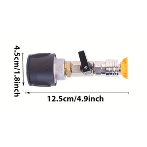Connettore Interruttore Valvola Alta Pressione con Connettore Rapido da 1/4 e Adattatore Ugello per <span class=keywords><strong>Accessori</strong></span> <span class=keywords><strong>Idropulitrice</strong></span> K2-K7 Nilfisk Bosch - Product Image 2