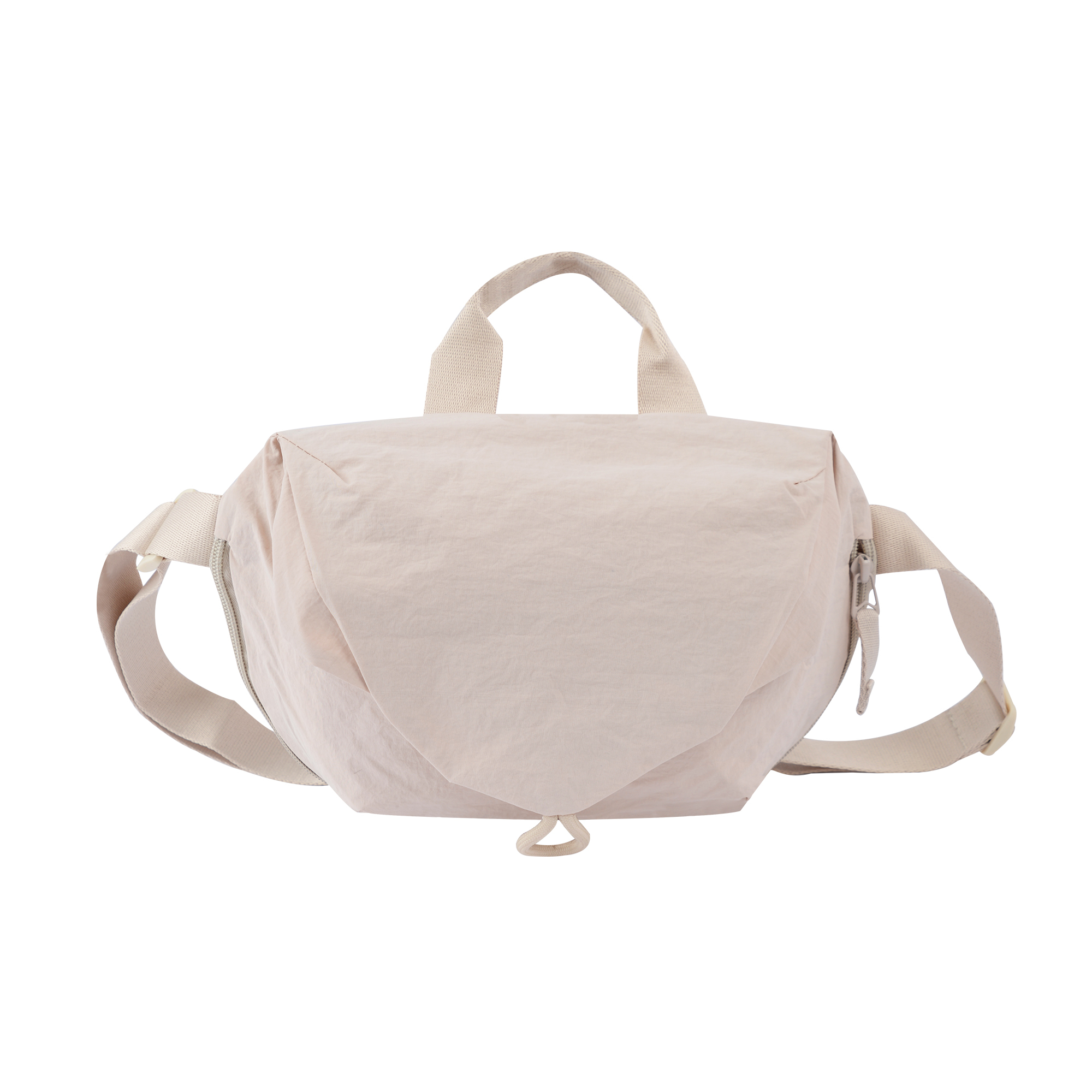 White Waterproof Nylon Outside Activity Women's Sling Bag
