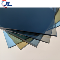 Panel de vidrio templado de 8mm, 10mm, 15mm, ventanas de puerta de vidrio redondo teñido personalizado, cortina de vidrio laminado templado, ducha de pared