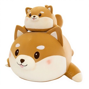 Peluche adorable Shiba Inu & <span class=keywords><strong>Corgi</strong></span>, coussin de lit super doux en duvet et coton, 40-70cm, pour garçons et filles - Product Image 1