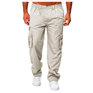 Pantaloni Casual da Uomo Multi-Tasca, Gamba Dritta e Larga, Pantaloni da Lavoro, Pantaloni Lunghi per Attività all'Aperto e Fitness - Product Image 2