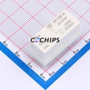 HF115F-A/230-2ZS4AF Power Relay DIP,12.7x29mm Relay 230V 2 Changeover: 2C (DPDT-Changeover)::: 8 8A-250VAC - Product Image 1