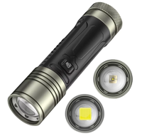 Lampe torche tactique LED 2000 lumens Xhp360 30W avec portée de faisceau de 500 à 600 m, étanche IP55, rechargeable pour le camping