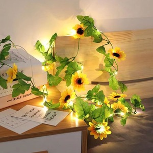 Guirlande lumineuse LED Wen Hope en forme de tournesol, 2,5 m, décoration intérieure pour mariage, fête, maison - Product Image 3