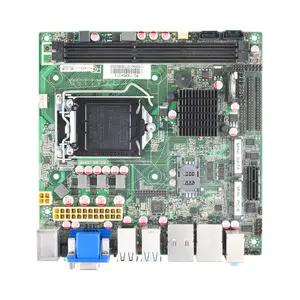 Fodenn OEM/ODM Intel Haswell I3/I5/I7 X86 DDR3 LGA1150 H81 10COM 14USB puerto estándar MINI-ITX placa base Industrial