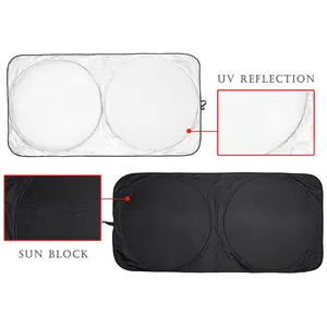 Custom LOGO Folding Multifunction Portable UV Sun Protection Heat Insulation Window Car Sunshade