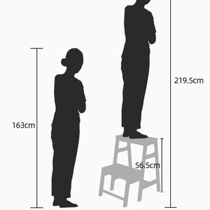 เก้าอี้ไม้สองชั้นสีน้ำตาลสำหรับใช้ในบ้านสำหรับเด็กและผู้ใหญ่ - Product Image 4