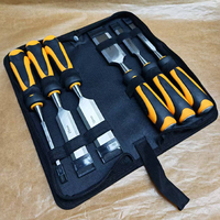 Kit d'outils de sculpture sur bois professionnels de haute qualité, 6 pièces, gouges et ciseaux à main pour le travail du bois