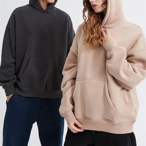 Sweat-shirts à capuche Hip Hop Streetwear en coton, coupe oversize, grammage lourd, effet délavé, avec broderie 3D et impression numérique, coloris variés, collection automne - Product Image 2