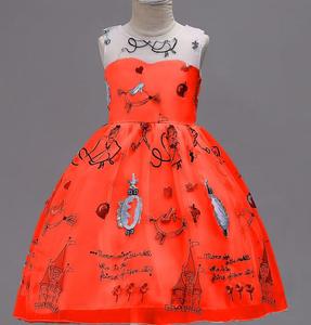 Cy11735a Nouvelle Robe de Soirée pour Bébé Fille, Modèle Unique pour Performance au Piano, Robe de Cérémonie pour Enfants avec Motifs Floraux - Product Image 6