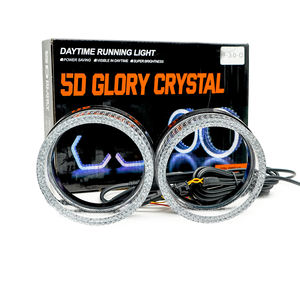 5D kristal kemuliaan DRL meliputi 3.0 Inch 2.5inch 5d LED mata malaikat kain penutup lensa proyektor - Product Image 4