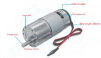 Moteur à aimant permanent AIsmartlink JGB37-545 DC avec réducteur, 6V/12V/24V, haute puissance, couple élevé, promotion authentique