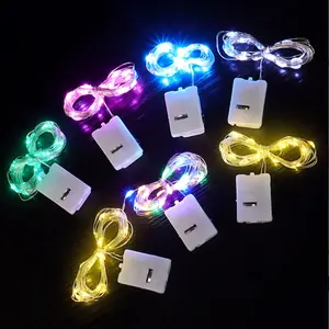 Fairy LR44 3AA LED Battery Operated String Lights 1m Portable Waterproof Copper Wire For Outdoor Christmas Decorations