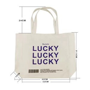 <span class=keywords><strong>LILA</strong></span> Sac fourre-tout en toile de coton recyclé personnalisé de haute qualité Grand sac de transport blanc pour un usage quotidien et les voyages - Product Image 1