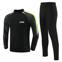 Grosir setelan baju olahraga anak Pria setelan olahraga tim sepak bola poliester musim dingin baju olahraga Gym baju olahraga sublimasi baju olahraga sepak bola