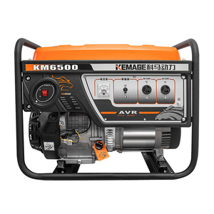 Kemage Km6500 5.5Kw Single Phase <b>Gasoline</b> <b>Generator</b> 220V 50Hz AVR With Electric Start For Household Use - Product Image 1
