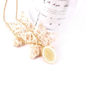 Collar con Colgante de la Virgen María, Chapado en Oro Real, Joyería Religiosa Vintage 2019, Católica, Cristiana - Product Image 3