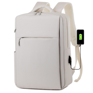 Factory Wholesale Custom Logo Oxford Zipper Closure Waterproof Anti-Theft Laptop Backpack USB <b>Bags</b> Polyester Lining for Travel - Product Image 3