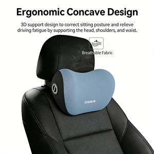 Coussin de nuque ergonomique pour appuie-tête de voiture, en mousse à mémoire de forme, amovible et lavable, pour conducteur et passager - Product Image 6