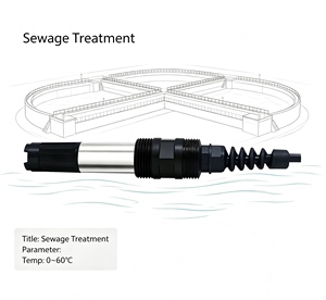 Set <span class=keywords><strong>di</strong></span> Elettrodi Polarografici DO CL Multiuso, 0~60 ℃ Cavo standard da 5 m, sensore per il monitoraggio ambientale dell'acqua municipale - Product Image 1