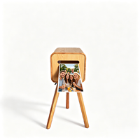 Support d'imprimante photo portable robuste en bois à prix de gros, trépied réglable en hauteur, étanche pour appareil photo et smartphone