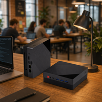 Mini PC NUC para Oficina en Casa, Servidor Empresarial, Mini PC de Escritorio Pequeño, Interfaz de Pantalla Dual, Wifi, Bluetooth Inalámbrico, AMD, SSD