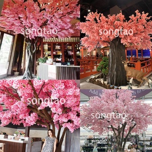 Songtao mariage maison <span class=keywords><strong>d</strong></span>écoration intérieure grand arbre à fleurs de sakura <span class=keywords><strong>faux</strong></span> arbres à fleurs de <span class=keywords><strong>cerisier</strong></span> blanc - Product Image 6