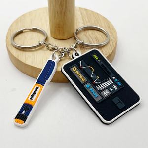 Заводская низкая цена индивидуальный логотип 2D 3D силиконовые мини-инструменты ручка брелок кулон оптом ПВХ Резиновый Автомобильный держатель для ключей - Product Image 3