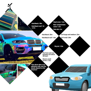 Vinilo para Envolver Autos, Color Cromo Cambiante, Película Adhesiva para Autos, Papel de Aluminio, Plateado Electroplacado Colorido - Product Image 4