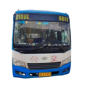Ankai बस डीजल इंजन बसों HK6669G 2014 साल मैनुअल संस्करण इस्तेमाल किया सीटों की संख्या 15-34 यात्री जेएसी कोच मिनी सिटी बस