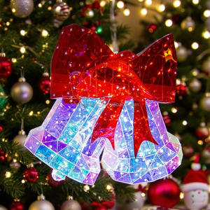 PRINTEMPS PLANTATION Glowing Gros Cloche Arbre De Noël Ornements Suspendus Décorations De Noël - Product Image 1