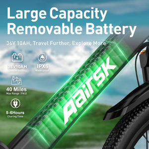 Bicicleta Eléctrica Personalizable Aairsk GT300 con Motor de 400W para <span class=keywords><strong>Montaña</strong></span> y Dirt, Neumático Ancho de 24 Pulgadas, E-Bike - Product Image 3