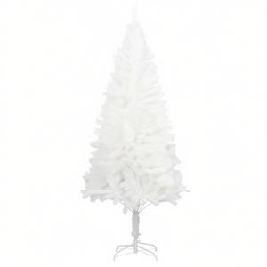 Sapin de Noël artificiel blanc de 1,20 m, aiguilles réalistes, base en métal, décoration intérieure - Product Image 1