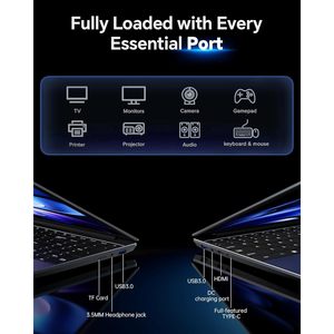 อัคชาร์ตแล็ปท็อปขนาด 15.6 นิ้ว แรม 12GB 256GB SSD ออฟฟิศ 365 วินโดว์ 11 คอมพิวเตอร์สำหรับนักเรียน - Product Image 5