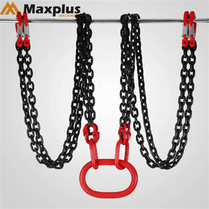 Eslinga de Cadena Soldada Galvanizada de Acero G80 para Contenedores, Eslinga de Elevación de 2 Patas, Eslinga de Cadena de Grado 80 de Doble Pata, Eslinga de Cadena de Grado 100 de Una Sola Pata - Product Image 1