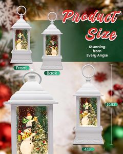 Lámparas de Viento con Patrones Personalizados, Decoración para el Hogar, Lámpara de Vela LED de Navidad, Lámpara de Luz de Vela para Decoración - Product Image 5