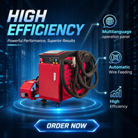 Machine de soudage laser à fibre portative 2000W, haute efficacité, mini machine de nettoyage, de découpe et de soudage laser à bon prix