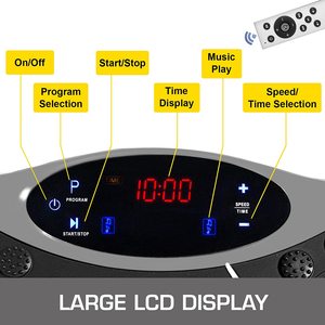 Titreşim plakası spor platformu egzersiz makinesi titreşimli sallayarak tam vücut Shaker egzersiz kilo kaybı yağ brülör için - Product Image 3