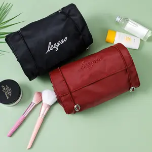 Hanging Roll-up Makeup Bag Zipper Pouch Toiletry Kit Travel Organizer Make Up Cosmetics Bag