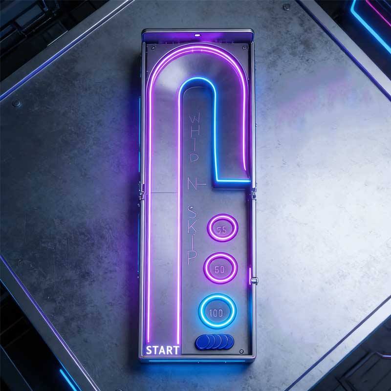 Jeu de carnaval d'intérieur en métal Whip N Skip