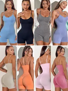 PASUXI - Macacão de nylon sem mangas para mulheres, roupa de treino e ioga, novo personalizado de fábrica, moda feminina, spandex, ideal para treino e ioga