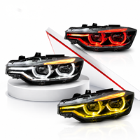 Pièce de rechange automobile DBH, assemblage de phares LED modifiés de haute qualité, version V3, éclairage DRL tricolore pour BMW Série 3 F30, 2013-2018