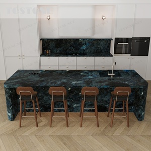 Piano di Lavoro in Marmo Tostone per Cucina Esterna, Resistente al Fuoco, in Labradorite Blu Naturale per Area BBQ e <span class=keywords><strong>Giardino</strong></span> - Product Image 3