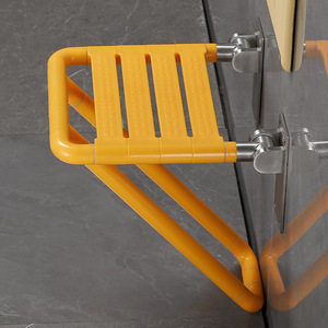 Tabouret pliant pour salle de bain, chaise de douche murale, capacité de 250 kg, matériau ABS, siège antidérapant pour personnes âgées et handicapées - Product Image 4