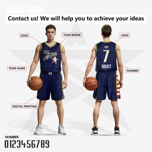Профессиональная индивидуальная баскетбольная форма оптом: высококачественные игровые майки для школьных, студенческих и клубных команд в США. Бесплатный образец, OEM-сервис. - Product Image 3