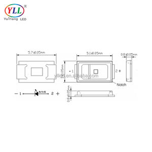 Chip LED SMD 5730 de Área de Emisión de Luz Amplia, 0.3W, Chip EPISTAR, Luz Amarilla y Roja para Iluminación Automotriz, Luces de Freno, Intermitentes - Product Image 4