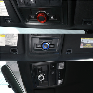 LUMA Factory Wholesale Solid Aluminum Overhead Reading Lamp Knob Ring Cover Trim for 2016-2023 Pickup Truck - Product Image 3