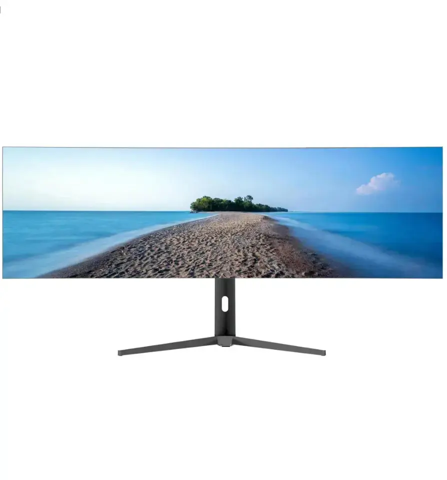 곡선 게임 모니터 OEM 4k 5k UHD 5120*1440 IPS 60hz 49 인치 블랙 데스크탑 IP 눈부심 방지 화면 4k Dp 40 인치 곡선 1ms