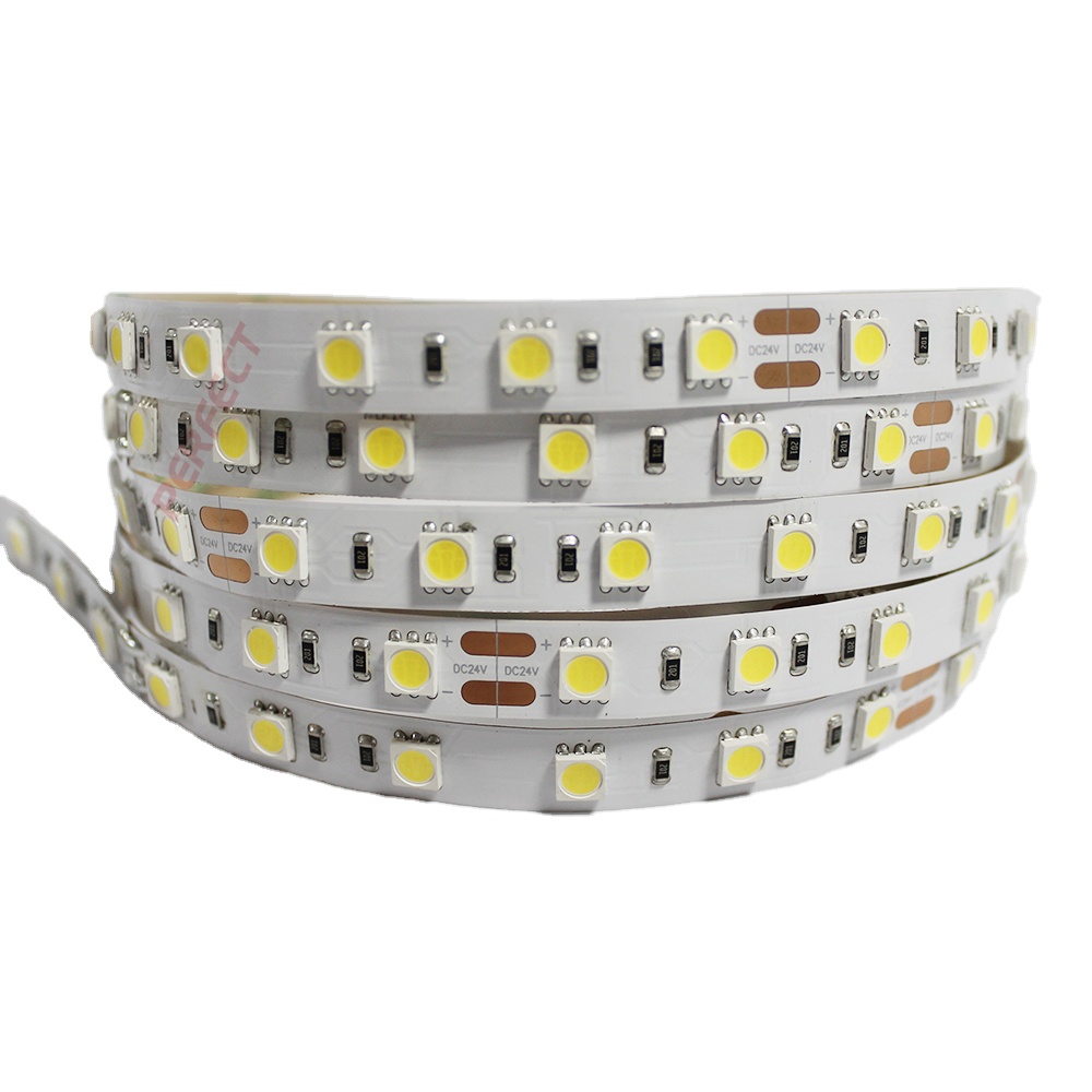 Hoge Kwaliteit Enkele Kleur Smd 5050 Led Strip 12V 60/M Led Strip Warm Wit Flexibele Led strip