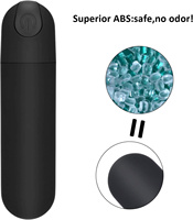 10-Gang Mini-Bullet-Vibrator für Frauen Starke Vibration USB-Aufladbar 100% Wasserdicht Schwarz Rosa Galvanisiert G-Punkt